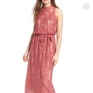 Wayf 'Portrait' Lace Midi Dress